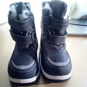Apakowa Toddler Winter Boots - Gray
